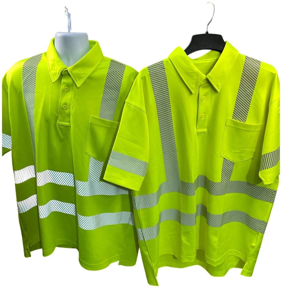 Propper I.C.E. Men's Performance Polo Short Sleeve ANSI III Hi Vis XL--bundle= 2
